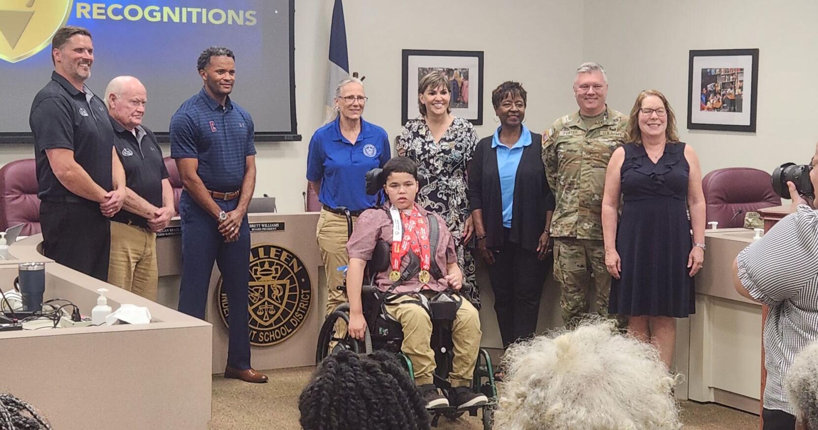 Going for Gold: Special olympians honored by Killeen school board - Vimarsana News