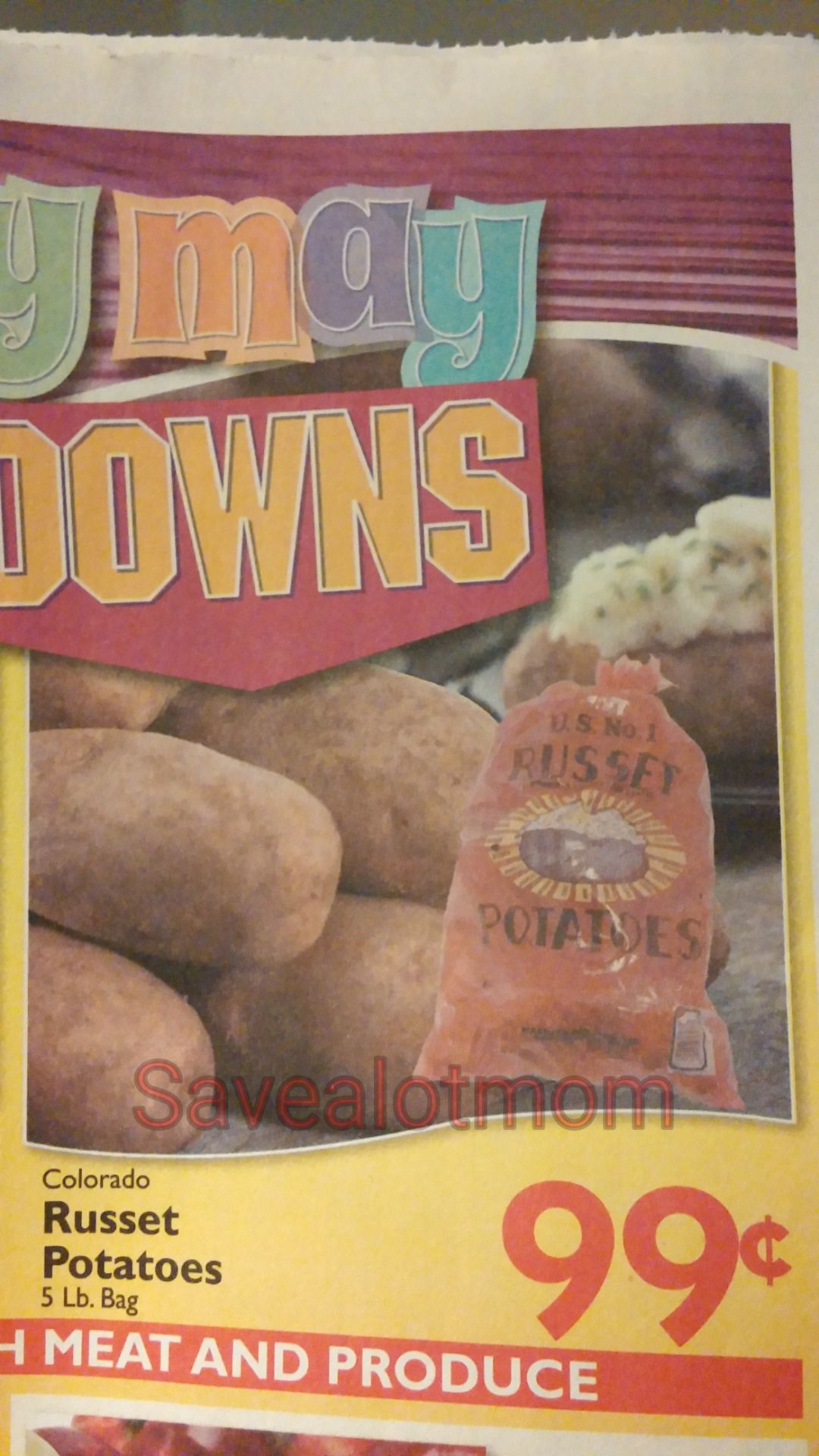 Great Price On Potatoes Great Price On Potatoes