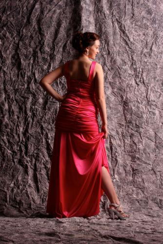 dresses with red Red Crystal Evening Dress