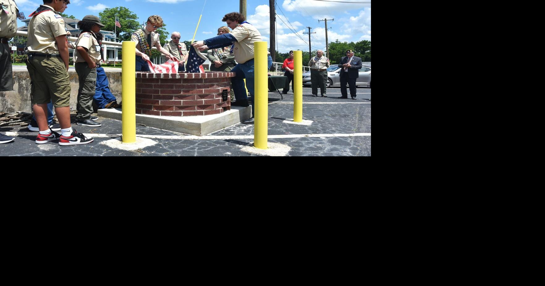 Boy Scout Troop 101 retires American flags in Memorial Day ceremony