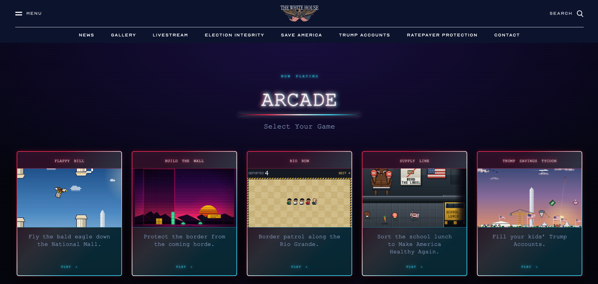 kdrv.com - Kit Maher - Video game that lets users arrest undocumented immigrants debuts on official White House web site
