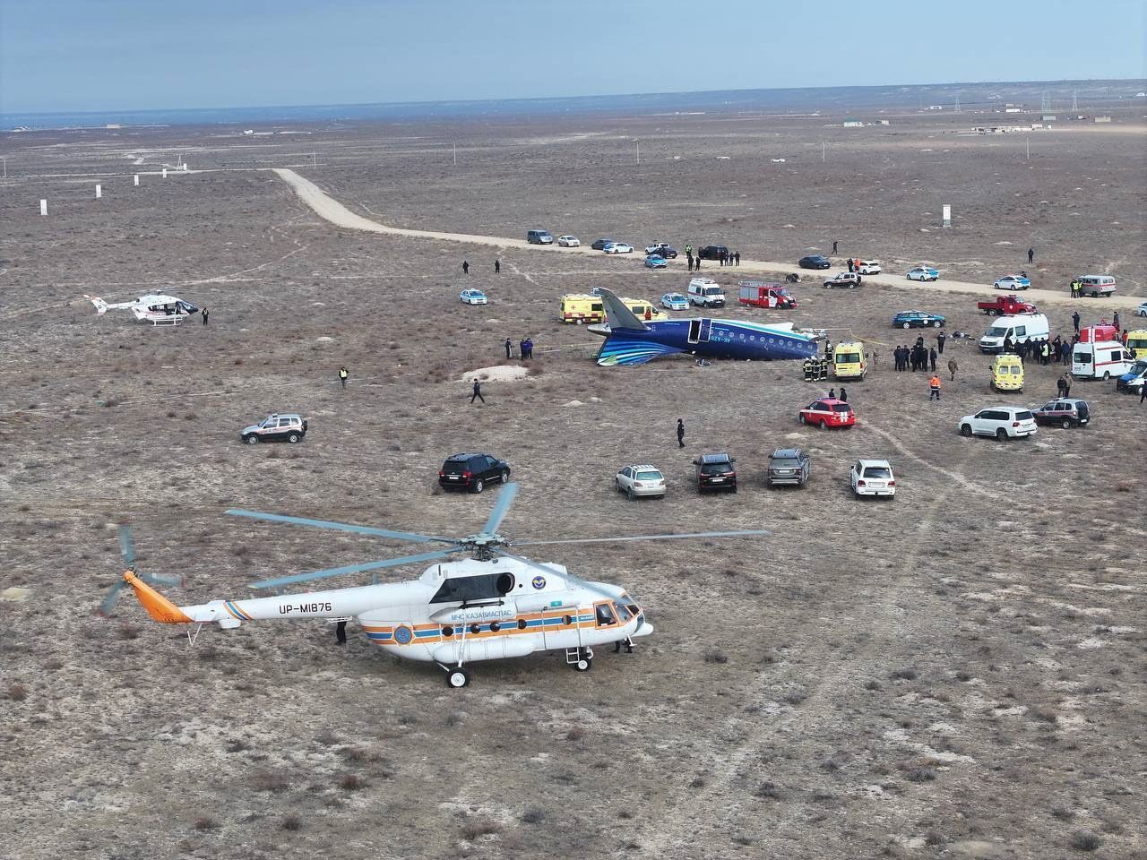 Azerbaijan Airlines plane crashes in Kazakhstan, leaving 38 dead