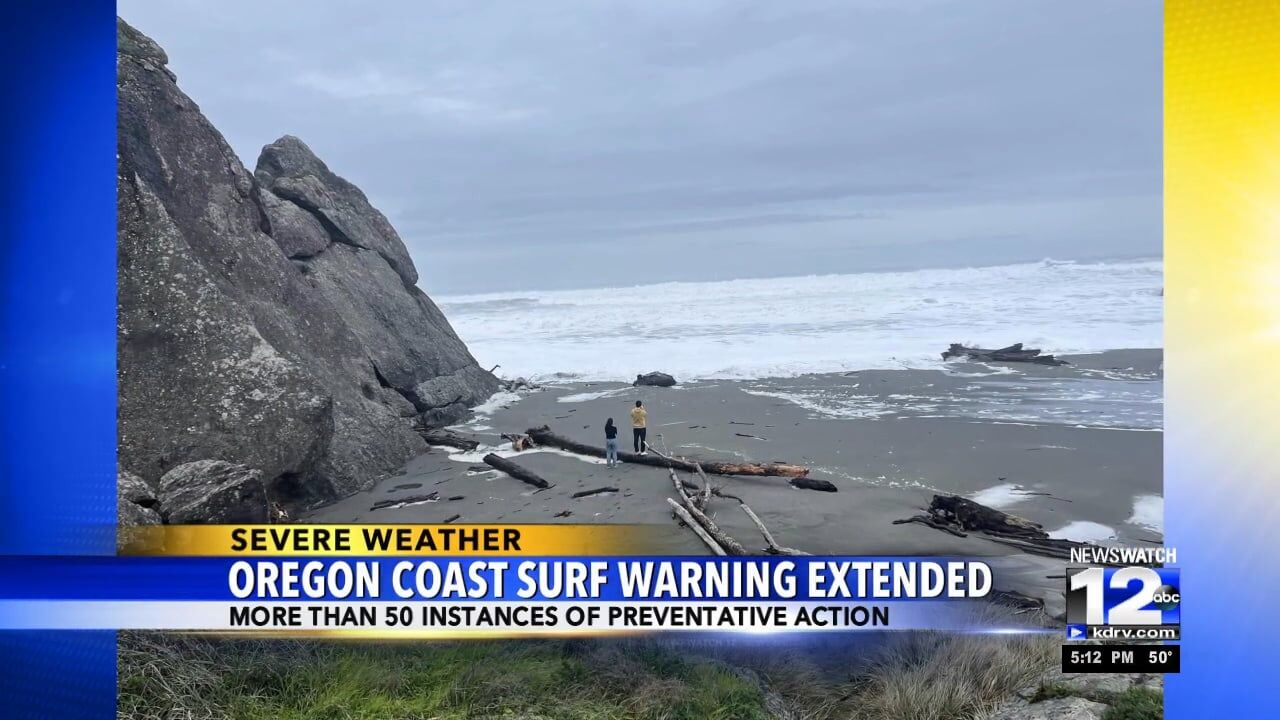 Oregon Coast Surf Warning Extended | Video | Kdrv.com