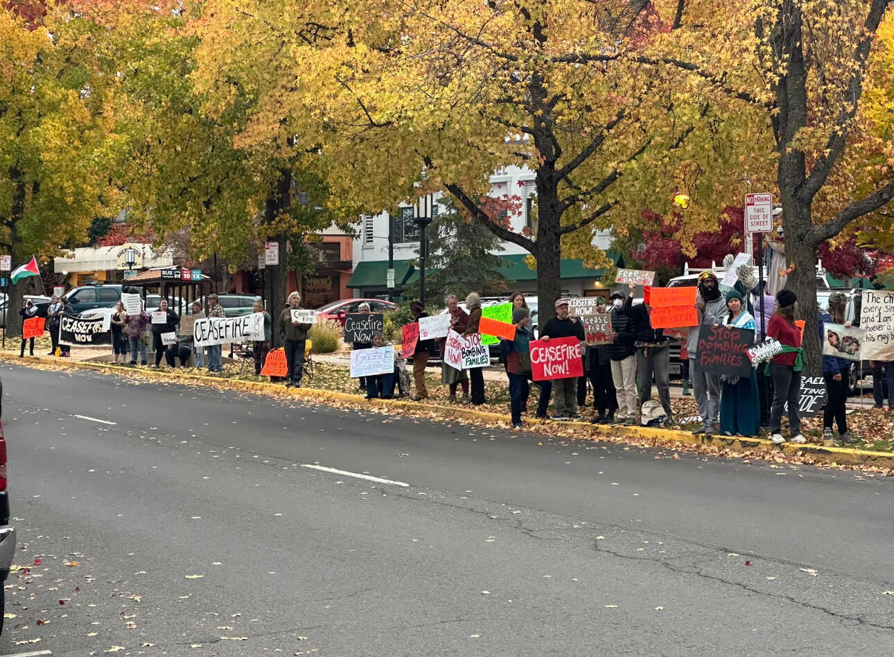 Prayer vigil for Israel in Ashland drew more than 100 people