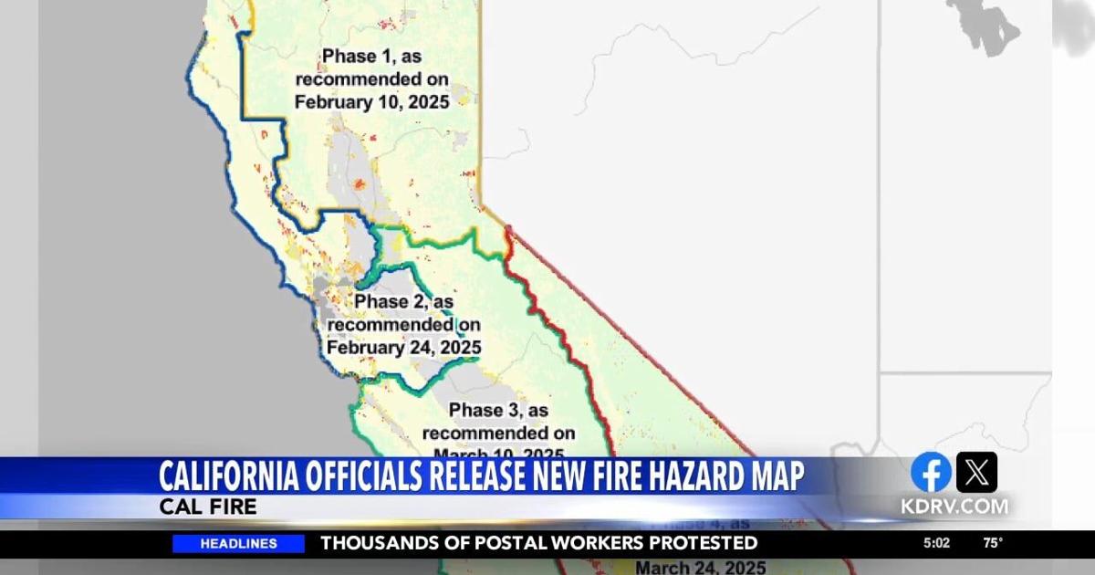 Calfire Frap Map CAL FIRE releases new wildfire hazard map | Video | kdrv.com