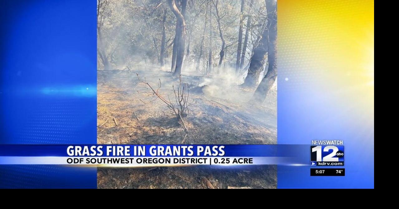 Grass fire in Grants Pass Video