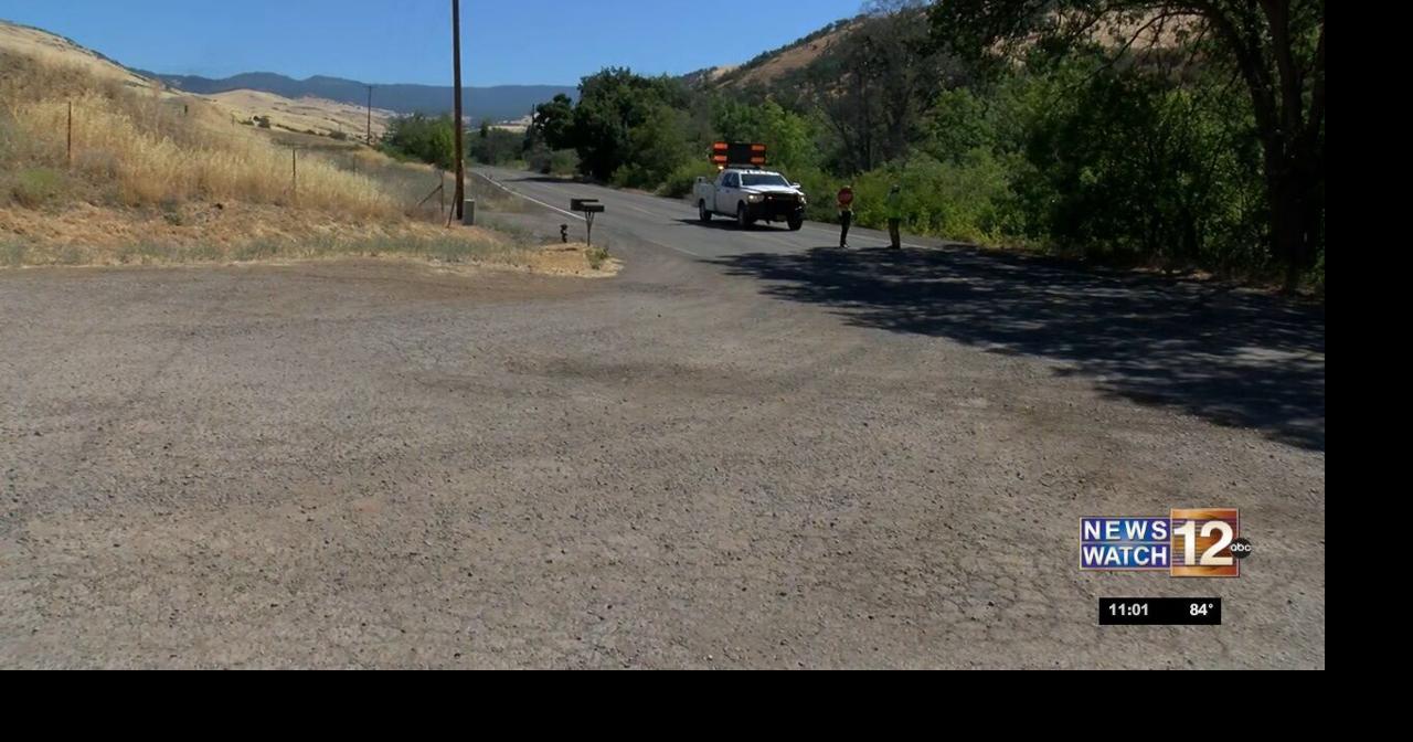 Pilot car on Dead Indian Memorial Road for fire Video