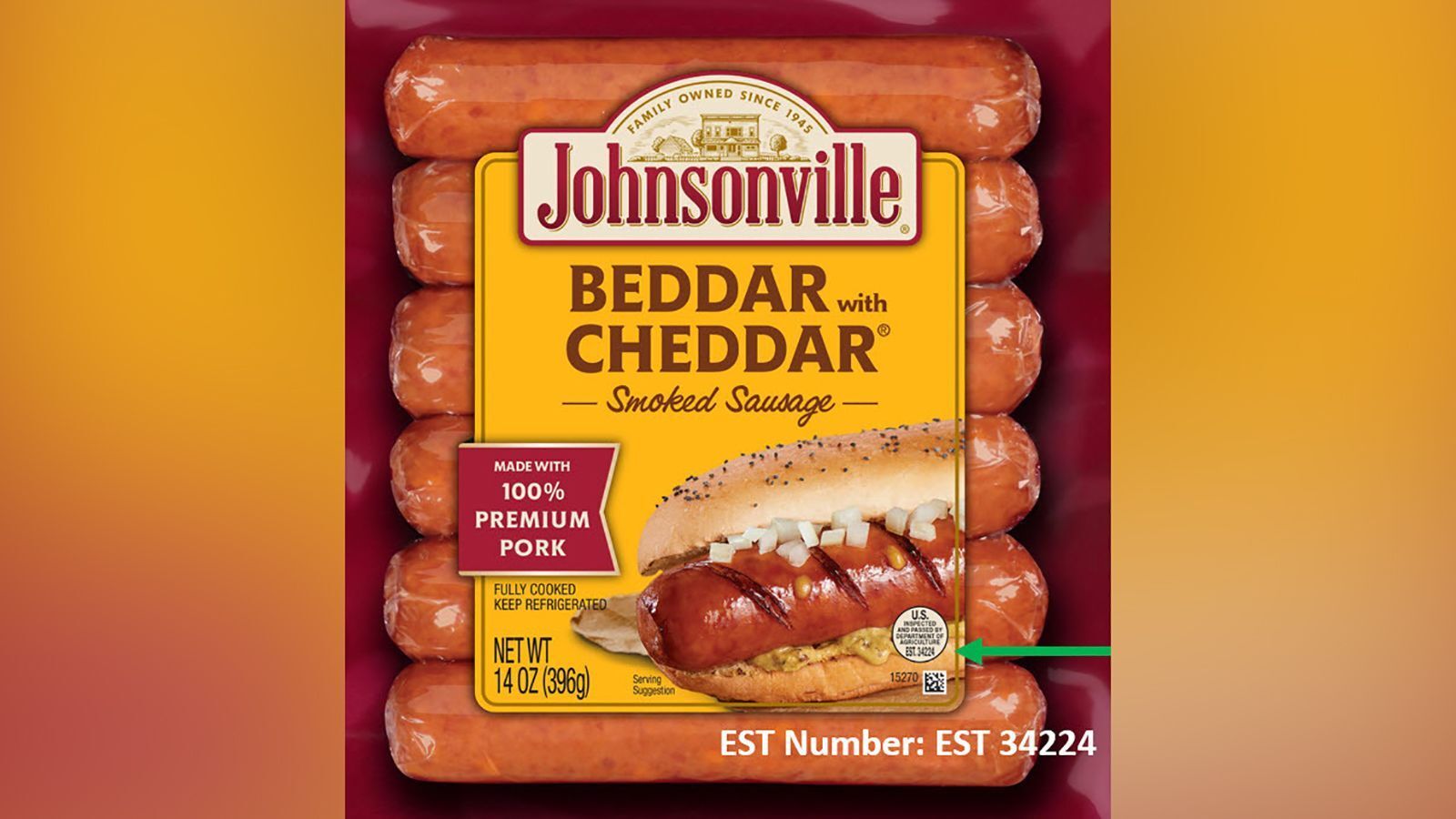 42 000 pounds of Johnsonville Beddar With Cheddar sausages recalled over possible contamination HealthWatch kdrv