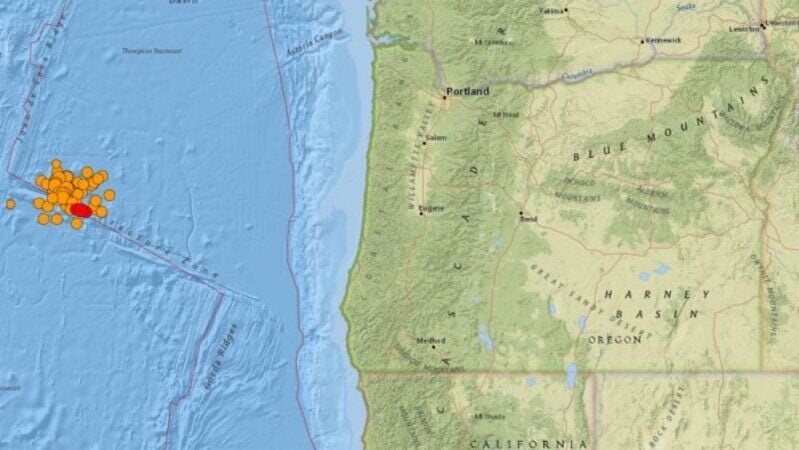 A swarm of earthquakes off the Oregon coast is causing a buzz