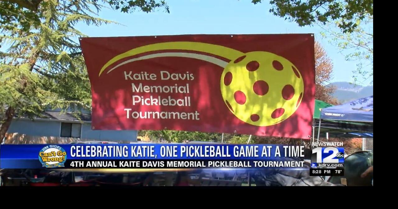 Katie Davis Memorial Pickleball Tournament Video kdrv com