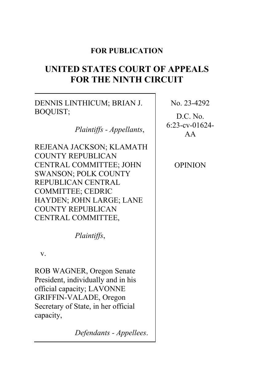Dennis Linthicum, Brian Boquist 9th US Circuit Court of Appeals ruling 2.29.24, updated 3.5.24, 23-4292