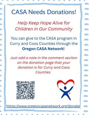 CASA of Curry and Coos Counties Receives Assistance From Oregon CASA Network