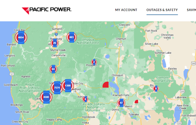 Pacific Power outage SW Oregon map 12.27.22.png