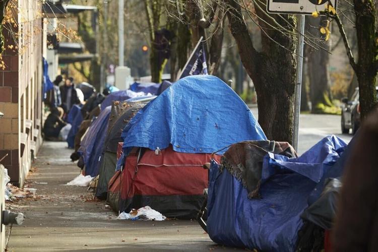 Portland homeless tents