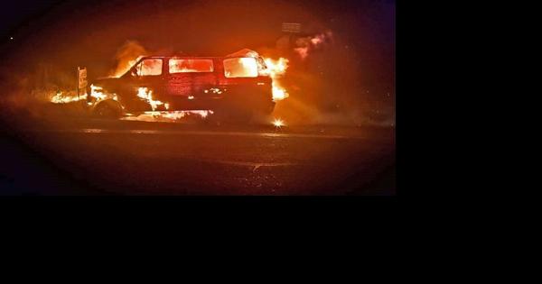 FireWatch: fire scorched van overnight in southern Josephine County - Vimarsana News