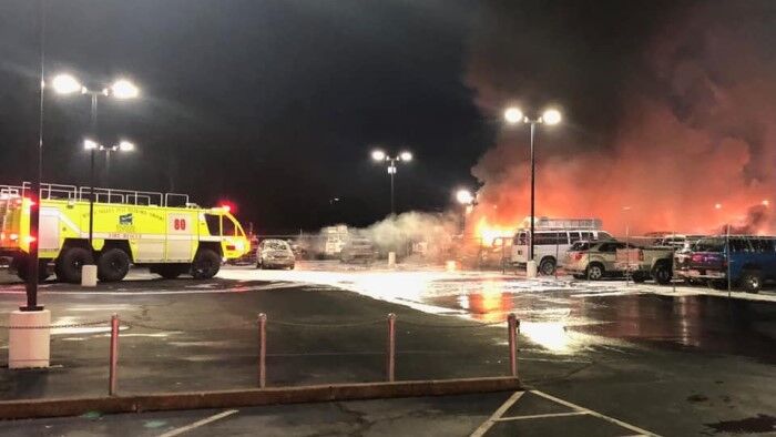 Two victims identified in fiery plane crash outside Airport Chevrolet in Medford
