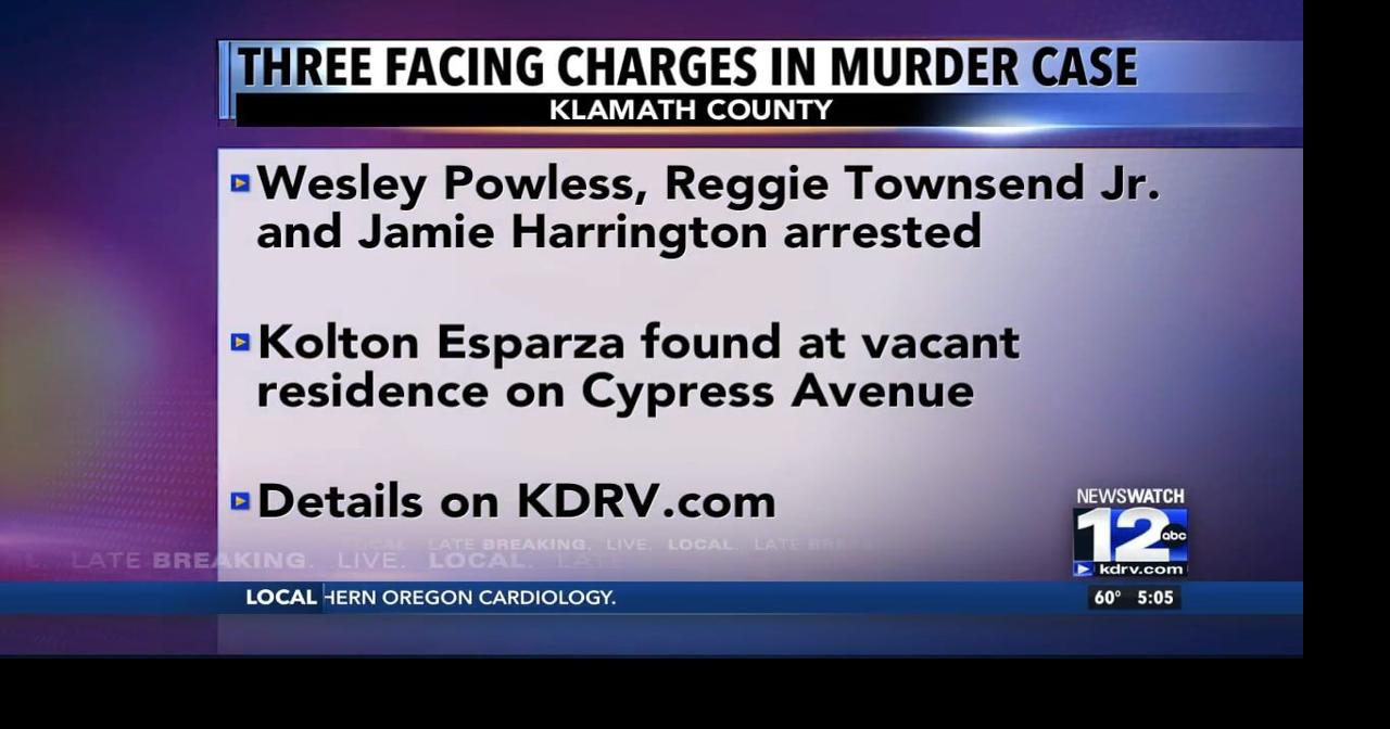 Three people facing charges in Klamath Falls murder case Video