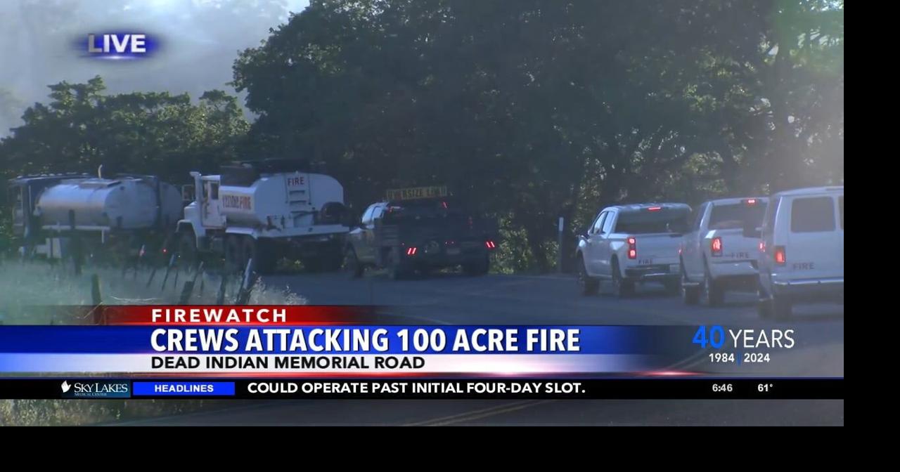 Crews make progress on the Dead Indian Memorial Road fire near Ashland Video
