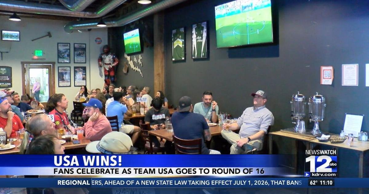 Digital Control Detailed Rounded Icon Medford celebrates as the USA advances to the Round of 16 in the World ...
