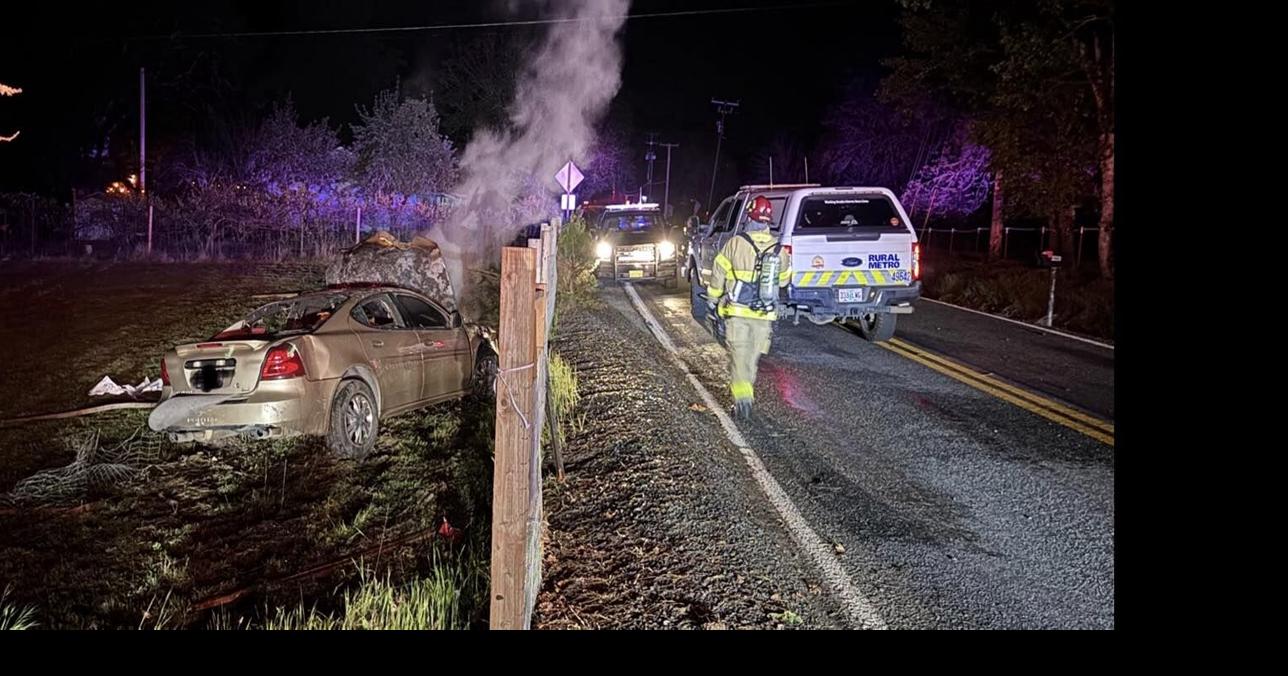 Car catches fire after firewood theft attempt ends in crash | Crime ...