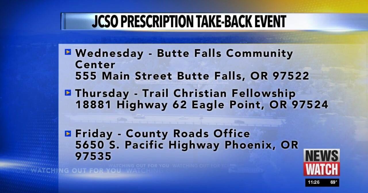 Jackson County Sheriff's Office hosting prescription take-back event - Vimarsana News