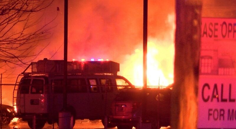 Federal investigators begin hauling away debris from deadly Medford plane crash