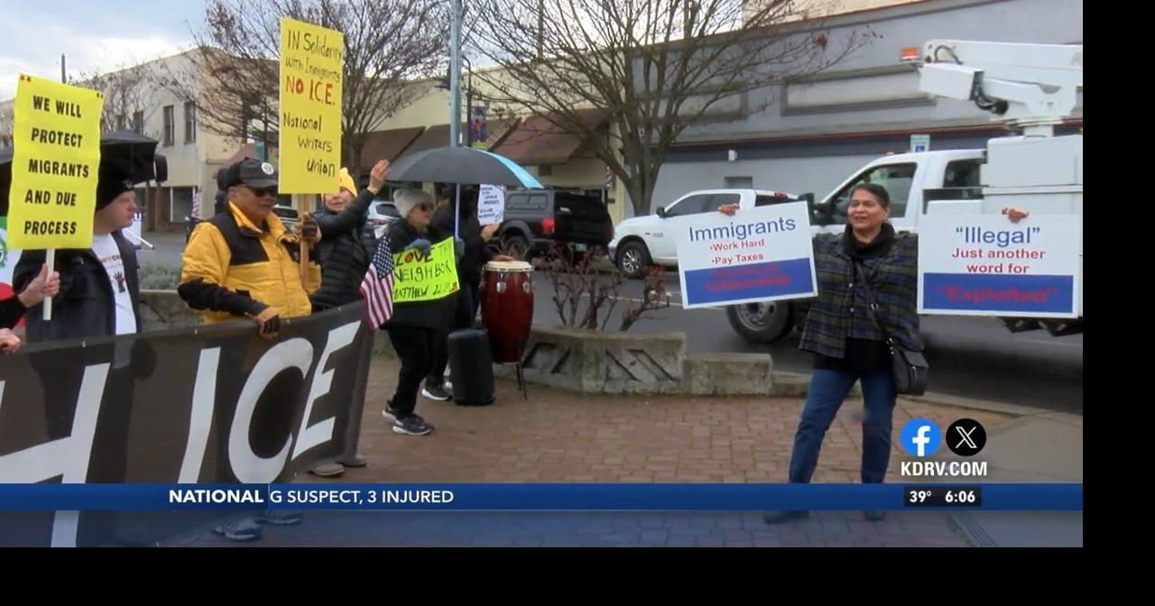 Rain or shine, community gathers in Medford for ‘Day Without an Immigrant’ rally