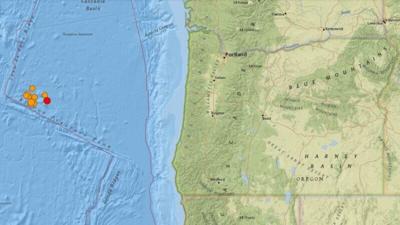 Swarm of earthquakes off Oregon coast produce no tsunami threat, officials say