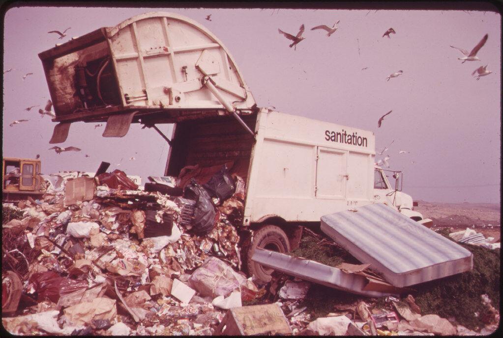 mattress at landfill, National Archives photo.jpg