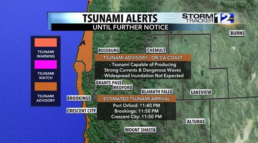 Tsunami warning for brookings oregon