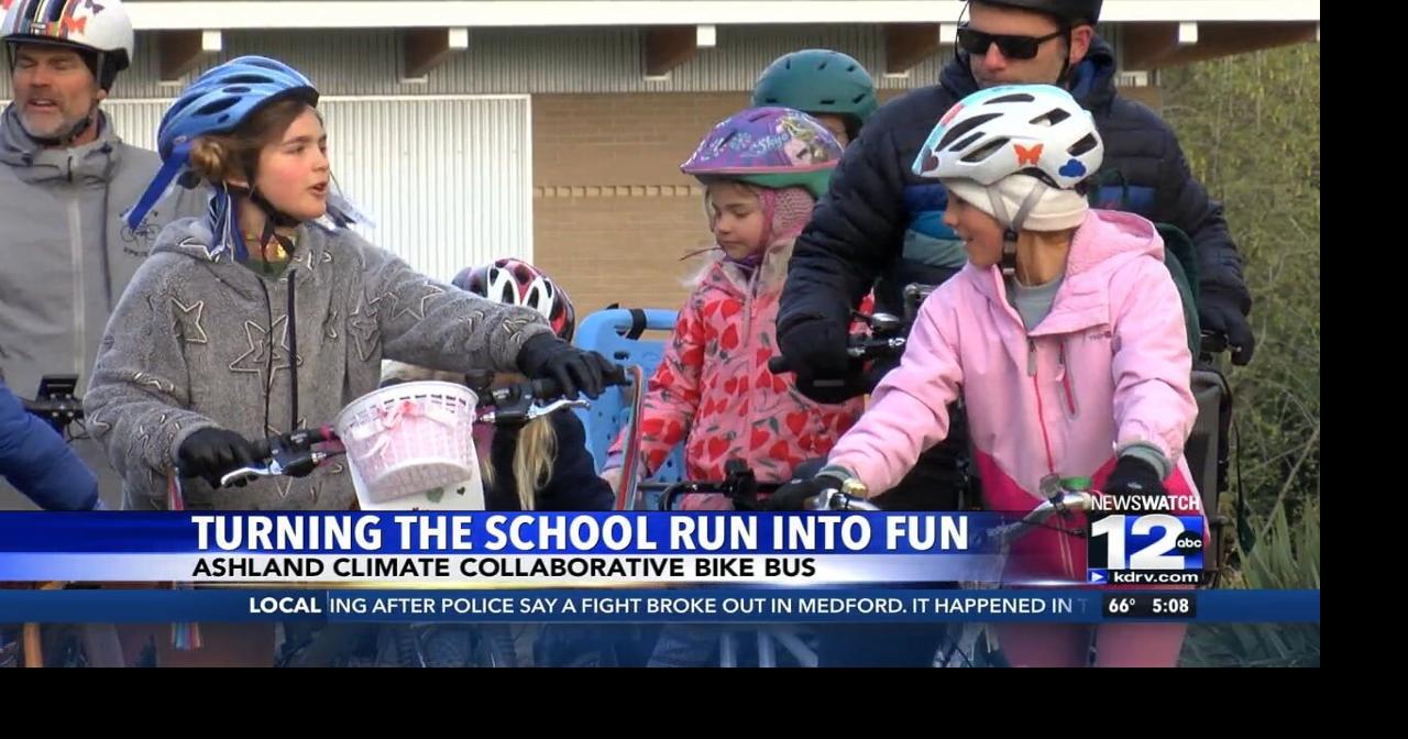 Kids pedal to class in Ashland's monthly bike bus program | Video ...