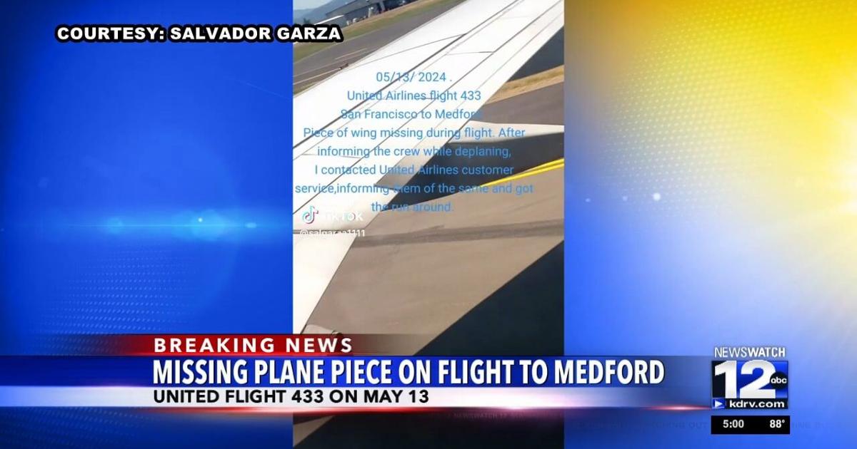 Plane Missing Rear Panel Missing piece on Boeing plane flying to Medford | Video | kdrv.com