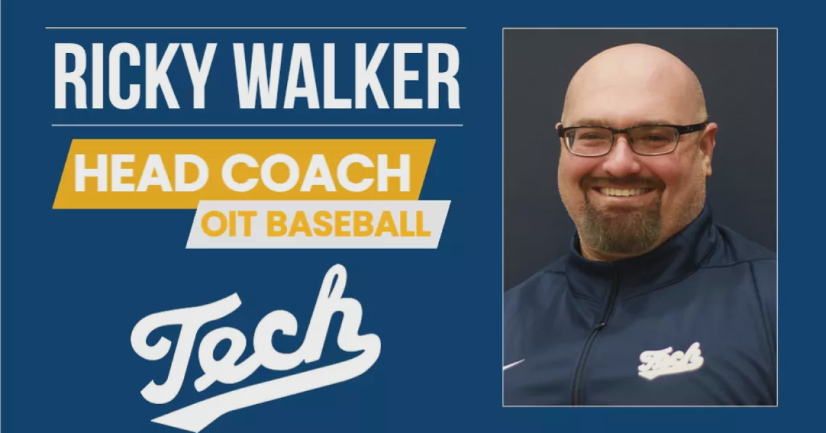 Ricky Walker promoted to Oregon Tech Baseball head coach