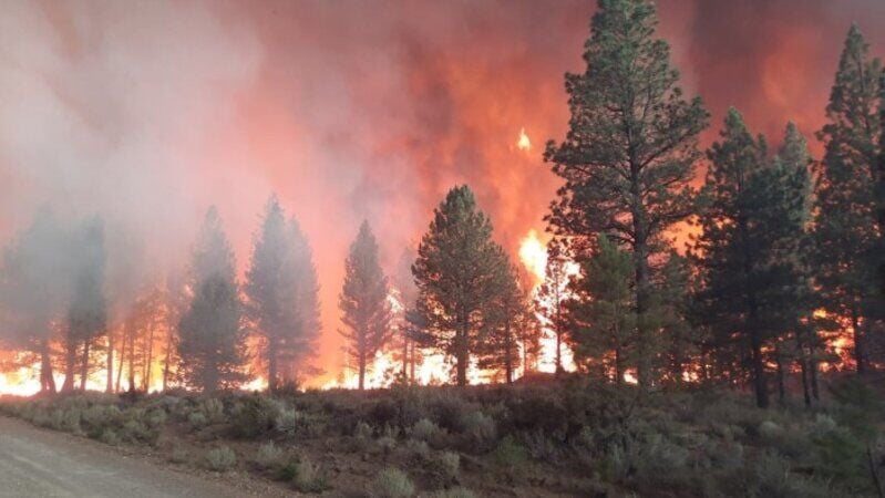 FireWatch Antelope Fire moves toward Tennant in Siskiyou County FireWatch kdrv picture