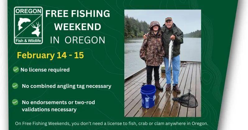 Fish for free in Oregon this weekend: No license needed