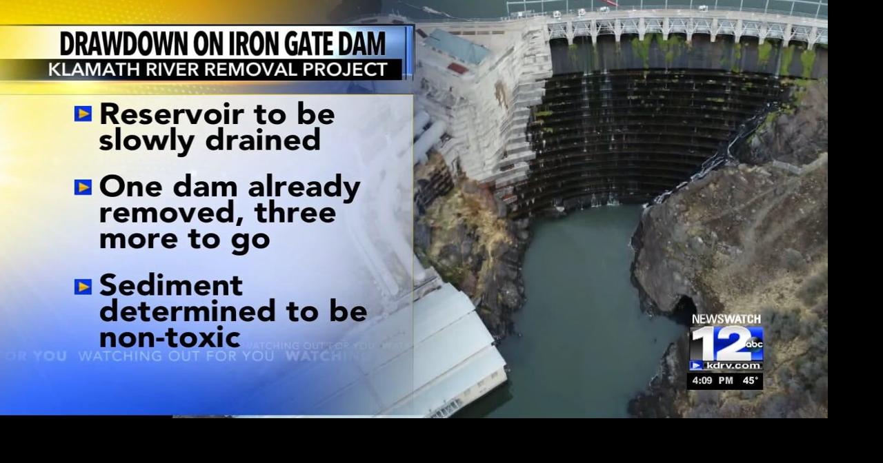 Klamath River Removal Project: Drawdown on Iron Gate Dam | Video | kdrv.com
