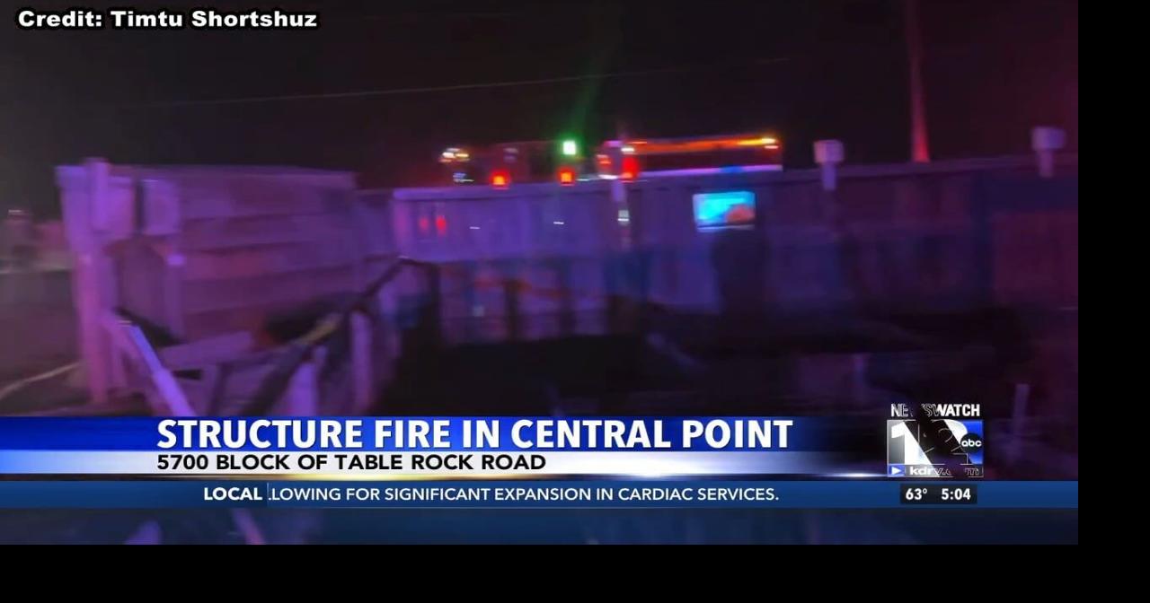 Structure fire in Central Point | Video | kdrv.com