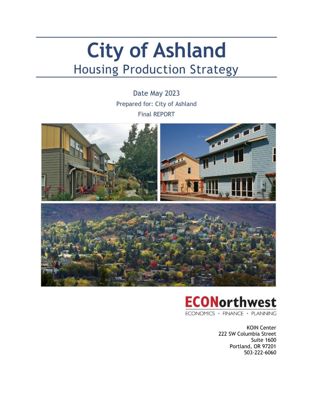 Ashland adopts state's first housing production strategy Local