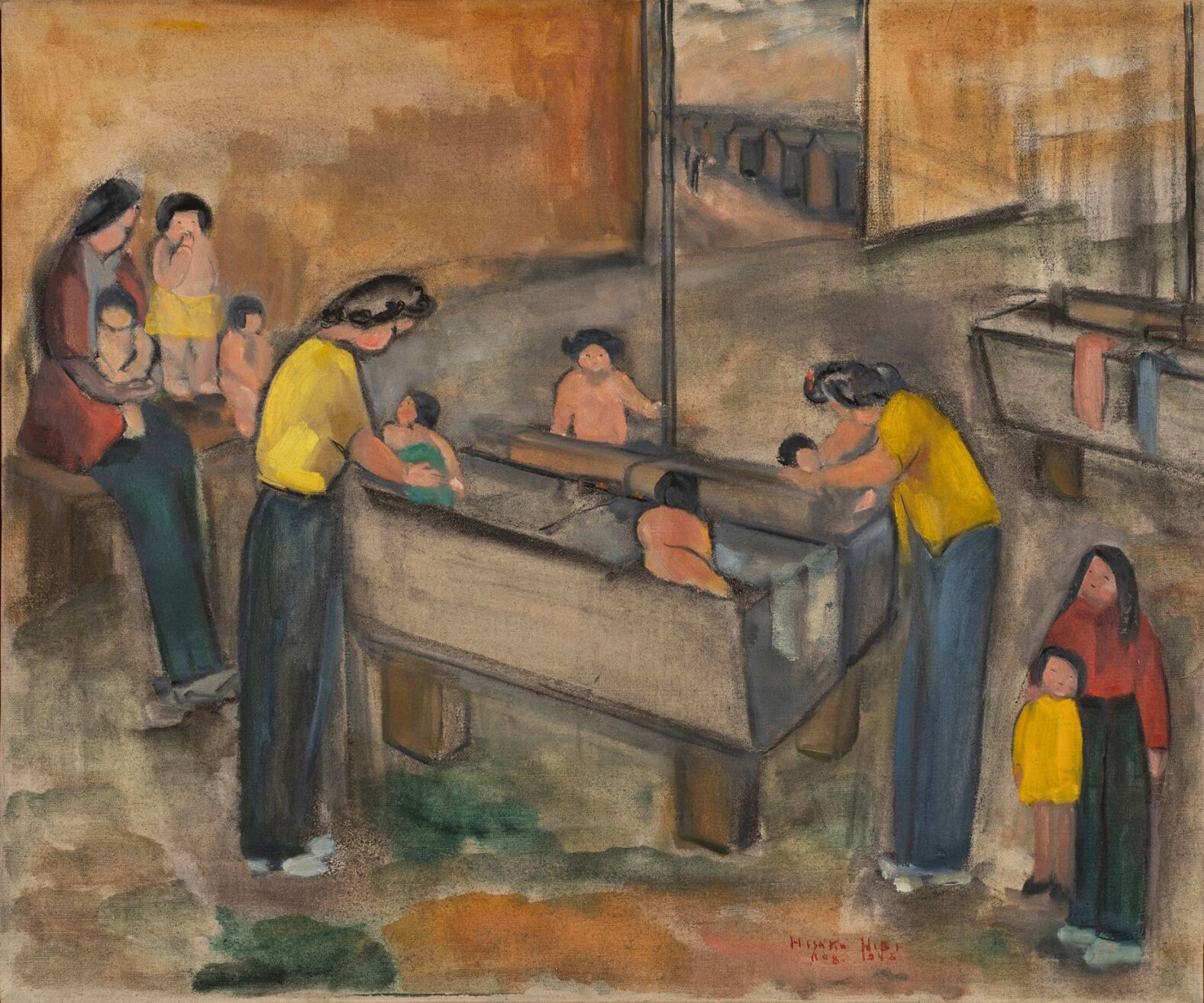 Japanese American prisoner art depicts life in WWII detention