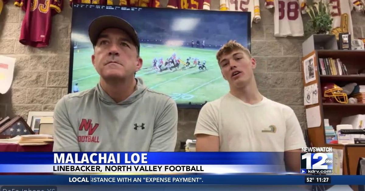 Coach Roderick Moy North Valley football makes it to the first round of playoffs | Video ...