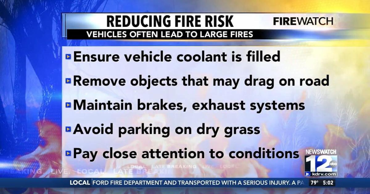 Reducing Fire Ris Reducing fire risk: Oregon general fire warning | Video | kdrv.com