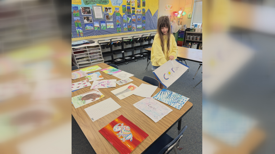 Young Hillside Elementary artist competes in art competition and ...