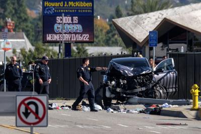 Man accused of driving into California law enforcement recruits, killing 1, is charged with manslaughter