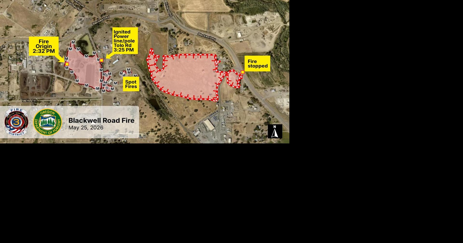 A detailed look into the cause of the Blackwell Fire | FireWatch | kdrv.com