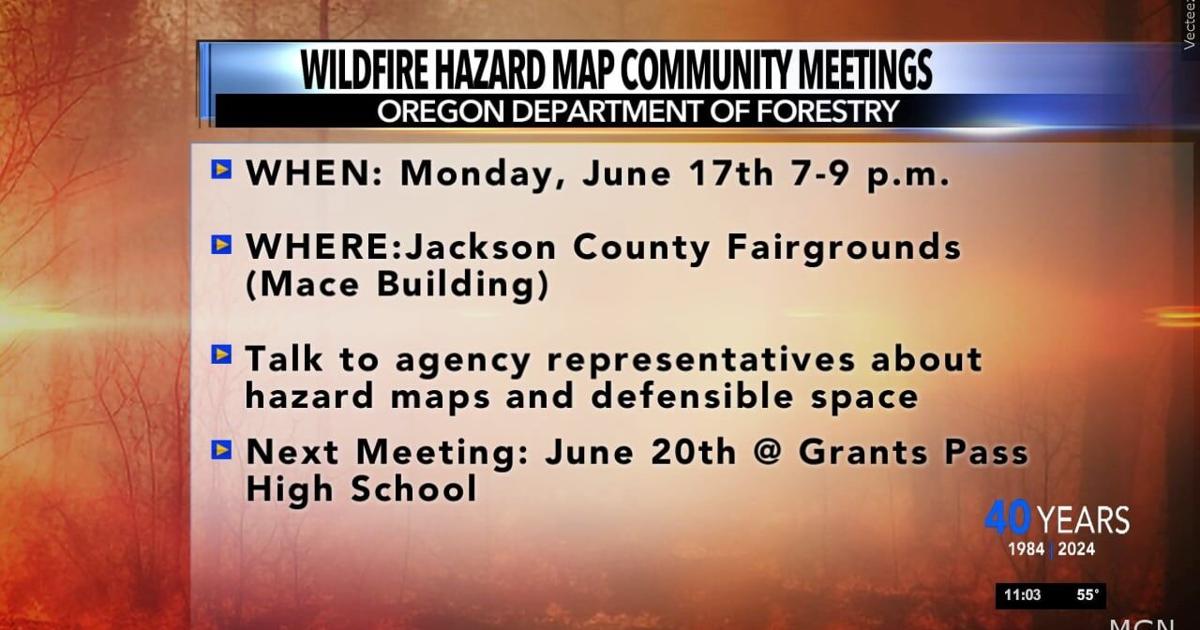 ODF hosting Wildfire Hazard Map community meetings in Rogue Valley ...