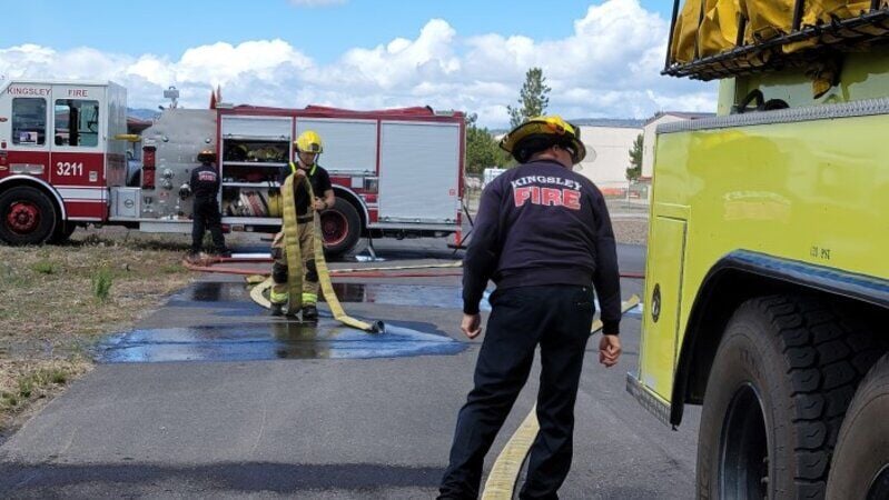 Kingsley Field firefighters union voices opposition to Oregon vaccine mandate