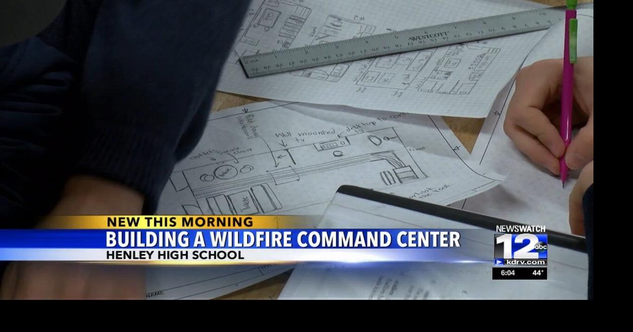 Henley High School students building wild fire command center from old ...