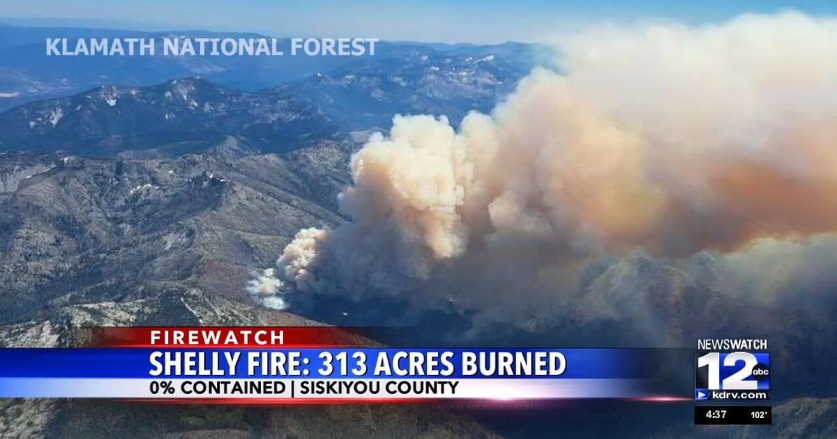 Shelly Fire now 313 acres | Video | kdrv.com