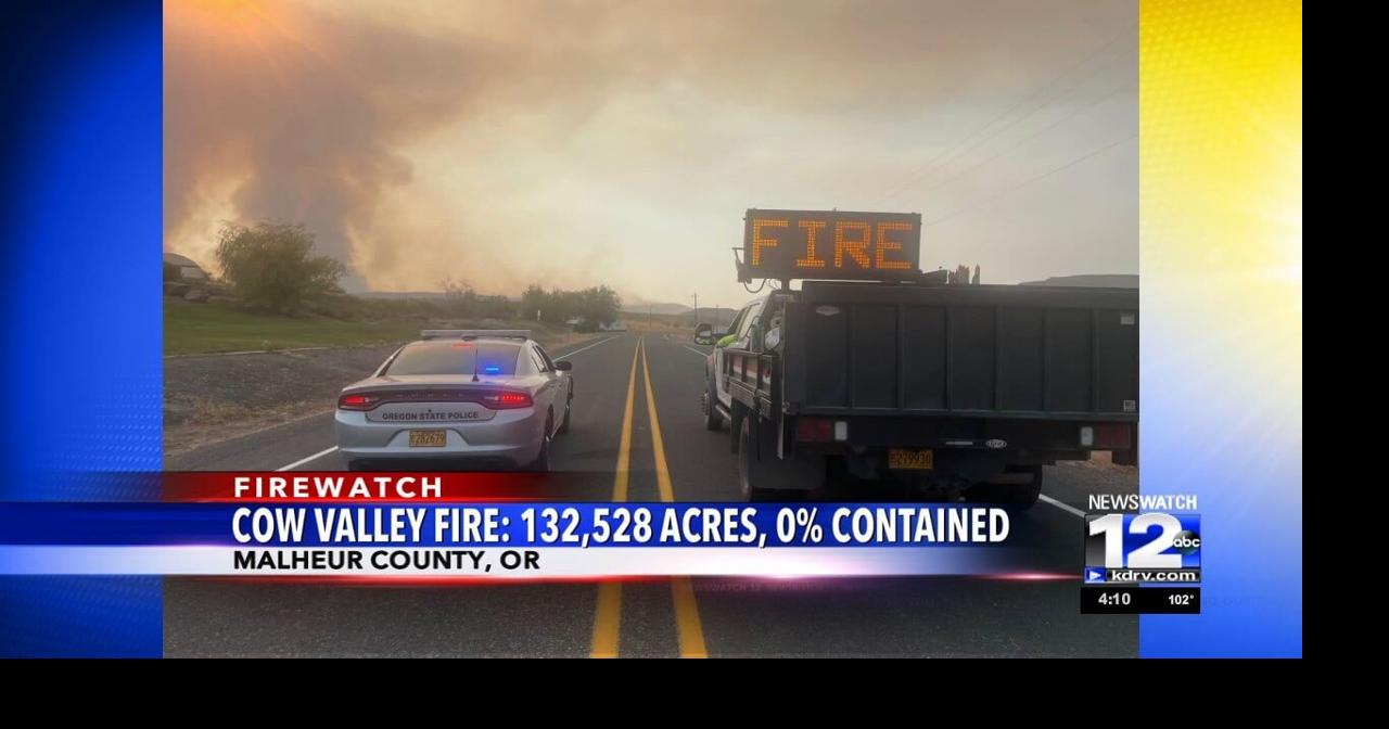Cow Valley Fire in Malheur County now over 132,000 acres | Video | kdrv.com