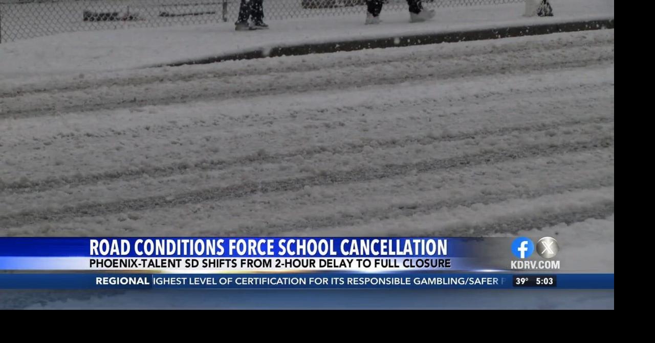Road conditions force school cancellations | Video | kdrv.com